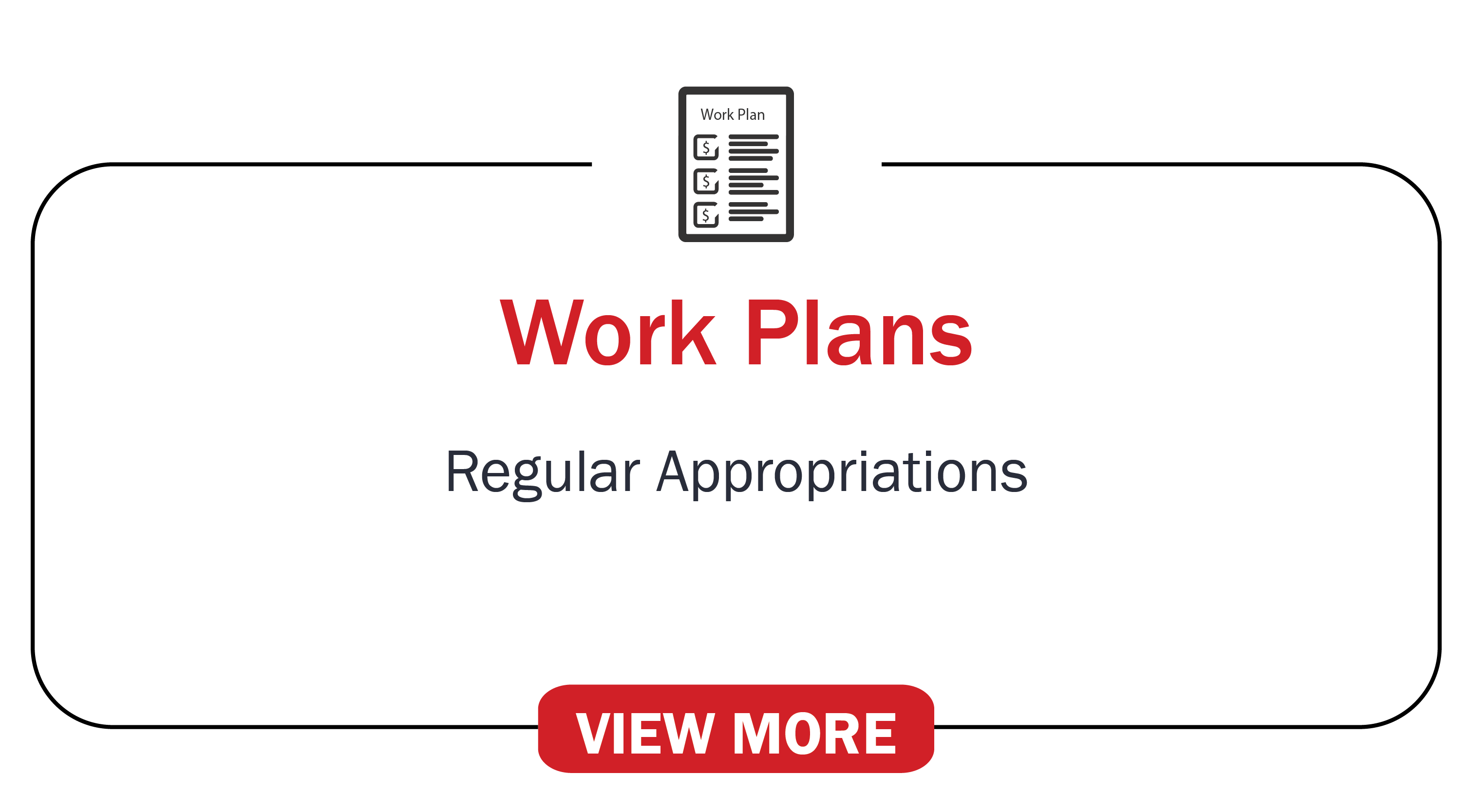Work Plans: Regular Appropriations